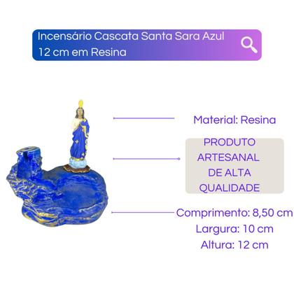 Imagem de Kit Incensário Cascata com 10Un de Incensos-Selecione Modelo