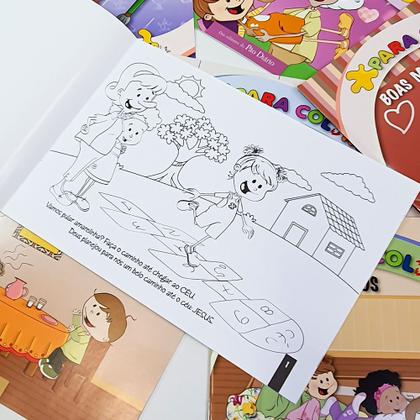 Imagem de Kit Infantil 8 Revistas Para Colorir  Pão Diário