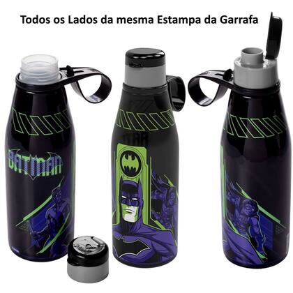 Imagem de Kit Infantil Batman Garrafa e Sanduicheira para Pão de Forma