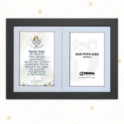 Imagem de Kit Infantil Bebê com Placa de Porta Maternidade e Porta Retrato com Oração do Santo Anjo do Senhor