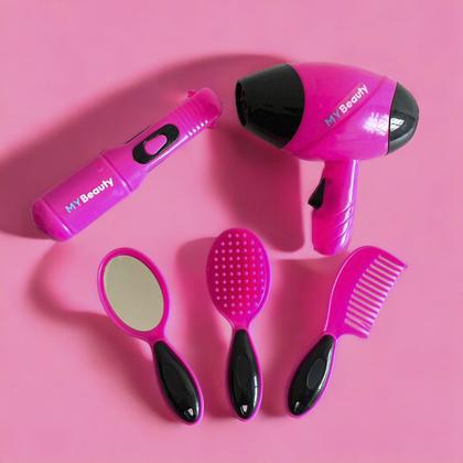 Imagem de Kit Infantil Beleza My Beauty Hair Stylist Secador Usual Brinquedos
