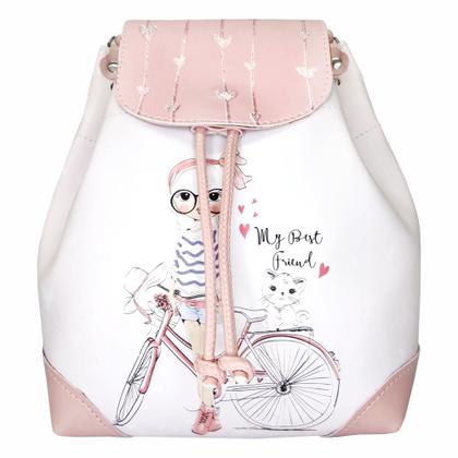 Imagem de Kit Infantil Bolsa Juvenil Feminino Mochila Chinelo Menina Bike Magicc