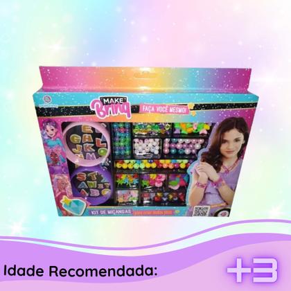 Imagem de Kit Infantil com Miçangas e Braceletes Make Brinq Polibrinq - Mk29
