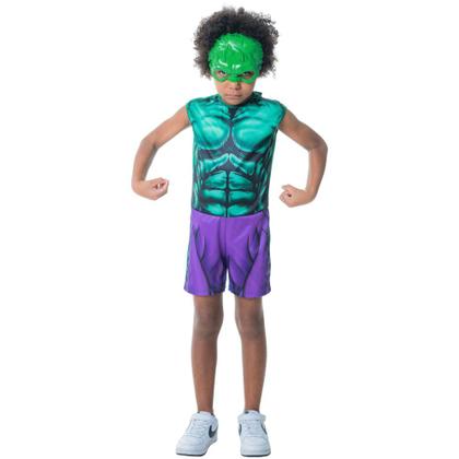 Imagem de Kit Infantil Fantasia Hulk - GG