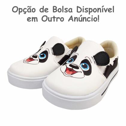 Imagem de Kit Infantil Feminino Bolsa e Estojo Ursinho Panda, Magicc Bolsas