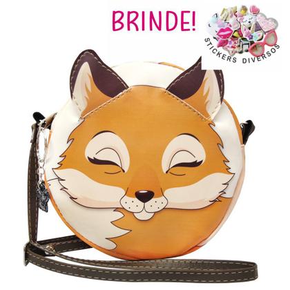 Imagem de Kit Infantil Feminino Sapatilha, Bolsa E Estojo Raposinha, Magicc Kids