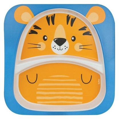 Imagem de Kit Infantil para Alimentaçao Bambu Bebe Animais 5 PÇS Buba