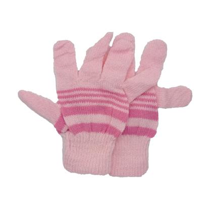 Imagem de Kit Infantil Touca e Cachecol Mais Luva de Menina