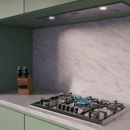 Imagem de Kit Infinity Fischer: Forno a Gás Grill 50L e Cooktop 5B Mesa Inox