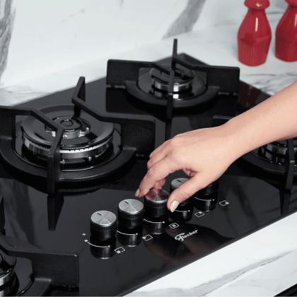 Imagem de Kit Infinity Fischer: Forno a Gás Grill Coifa e Cooktop 5B Tripla Chama