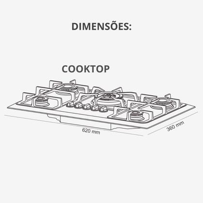 Imagem de Kit Infinity Fischer: Forno Elétrico Cooktop 5B e Micro-ondas