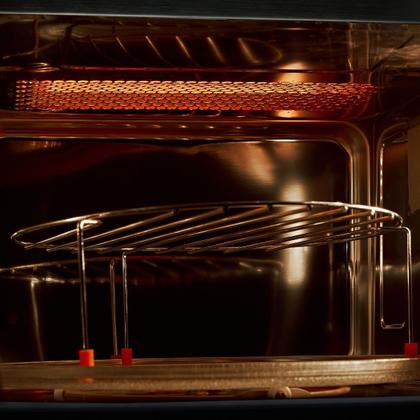 Imagem de Kit Infinity Fischer: Micro-ondas Inox Grill e Forno com Air Fryer 50L