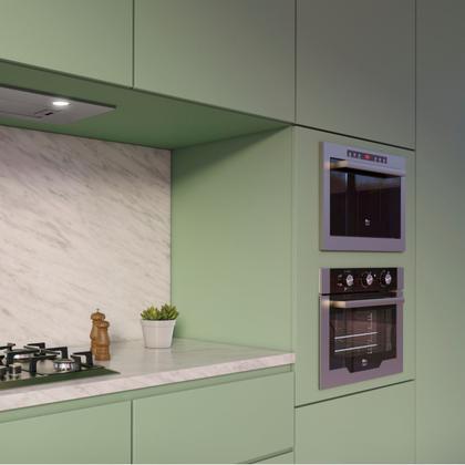 Imagem de Kit Infinity Fischer: Micro-ondas Inox Grill e Forno com Air Fryer 50L