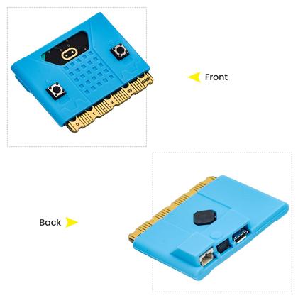 Imagem de Kit inicial básico KEYESTUDIO para BBC Micro bit V2, programação gráfica, bússola embutida, botões, tela matricial de LED, suporte de bateria e cabo USB para Microbit