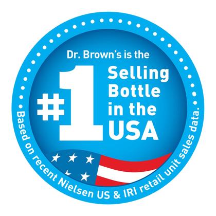 Imagem de Kit Inicial de Garrafas Sippy Dr. Brown's Anti-Cólica 270ml (6m+)