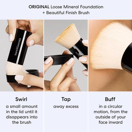 Imagem de Kit inicial de maquiagem bareMinerals Original com primer e pincel