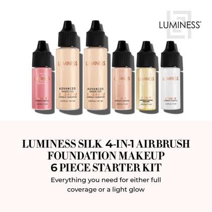 Imagem de Kit inicial de maquiagem Luminess Silk 4 em 1 Airbrush Deep