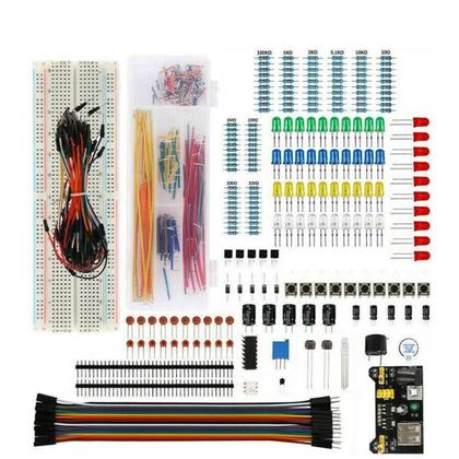 Imagem de Kit Inicial De Projeto DIY 830 Unidades Arduino UNO R3 Conjunto De Componentes Eletrônicos Com Placa