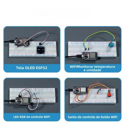 Imagem de Kit Inicial ESP32 com Tutoriais - Placa de Desenvolvimento WiFi para Projetos Arduino