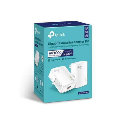 Imagem de Kit Inicial Powerline TP-Link AV1000 - Adaptador Ethernet