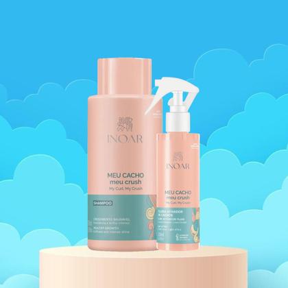 Imagem de Kit Inoar Meu Cacho, Meu Crush Shampoo 500ml + Fluido Ativador 200ml