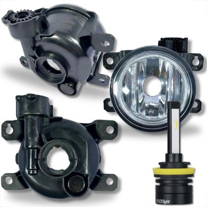 Imagem de Kit instalação completa farol de milha fiat argo e cronos de 2017 à 2021 com botão estilo original + lâmpada led s14