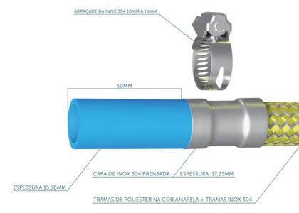 Imagem de Kit Instalacao Cooktop C/ Flexivel E Registro 1,20mt Blukit
