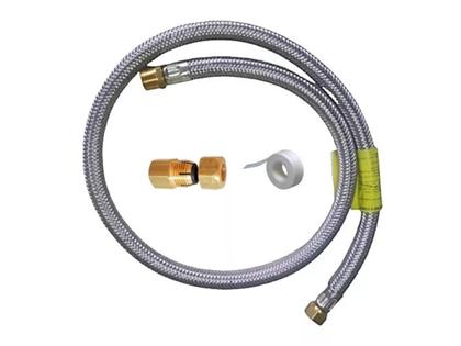 Imagem de Kit Instalação Gás Encanado Mangueira 1,2m+adaptador Glp Gn (170A1)