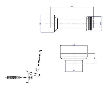 Imagem de Kit instalação p/ conv 1201.c.kit.p