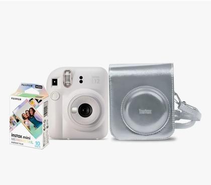 Imagem de Kit instax Mini12 com pack filme 10 branca