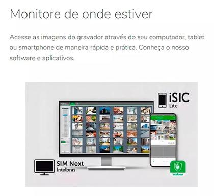 Imagem de Kit Intelbras 3 Câmeras VHD 1220D Full Color Imagem Colorida Dvr Mhdx 1104-c intelbras SSD 512gb Instalado