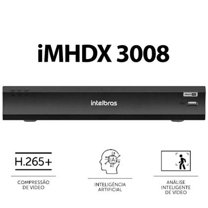 Imagem de Kit Intelbras 6 Cameras Segurança 1220b Full Color Dvr Imhdx 3008 + hd 6tb