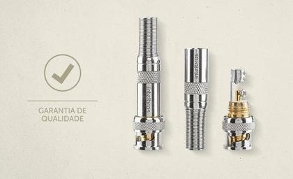 Imagem de Kit Intelbras Conector Conex 1000, 30 Bnc Mola E 40 P4 Macho