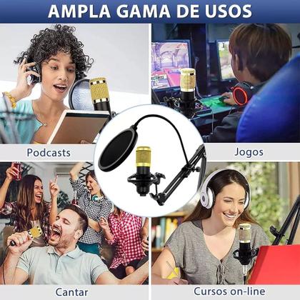 Imagem de Kit Interface Mesa V8, Microfone Bm800 Com Braço Articulado