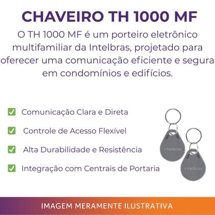 Imagem de Kit Interfone Coletivo Sem Fio Intelbras 4G ICW 4002 com Porteiro Eletrônico e 50 Chaveiros RFID