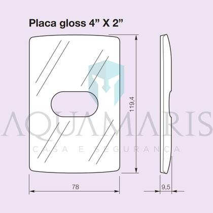 Imagem de Kit Interruptor Paralelo Com Suporte e Placa Branco Gloss Nereya Legrand