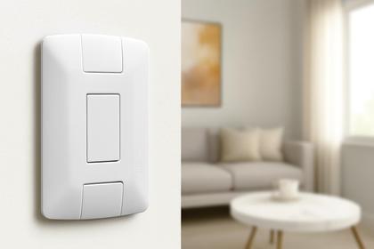 Imagem de Kit Interruptores Simples 4x2 Linha Aria Tramontina 6A/250V Com Parafusos