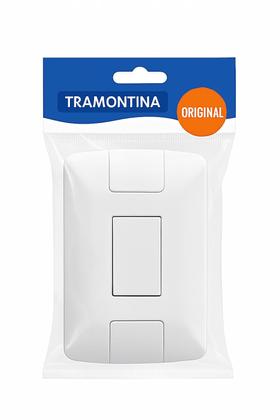 Imagem de Kit Interruptores Simples 4x2 Linha Aria Tramontina 6A/250V Com Parafusos