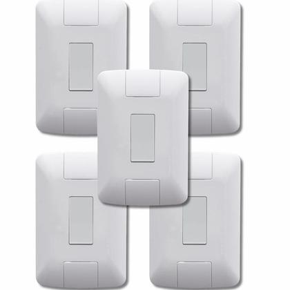Imagem de Kit Interruptores Simples 4x2 Linha Aria Tramontina 6A/250V Com Parafusos