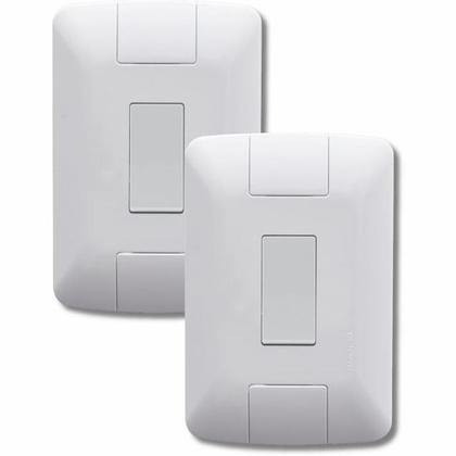 Imagem de Kit Interruptores Simples 4x2 Linha Aria Tramontina 6A/250V Com Parafusos