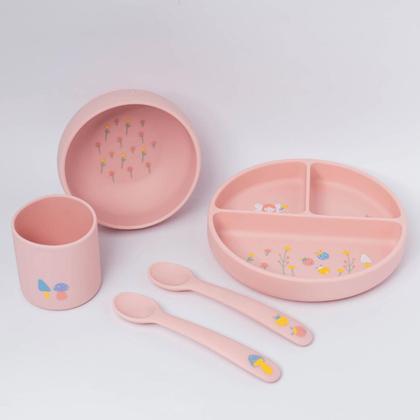 Imagem de Kit Introdução Alimentar Bebê BupBaby Silicone Antiderrapant