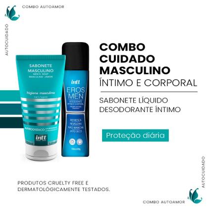 Imagem de Kit Intt Sabonete Íntimo Masculino 150ml + Desodorante Íntimo Eros Men 166ml