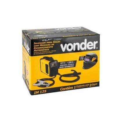 Imagem de Kit Inversor Solda + Mascara Im125 220v Vonder