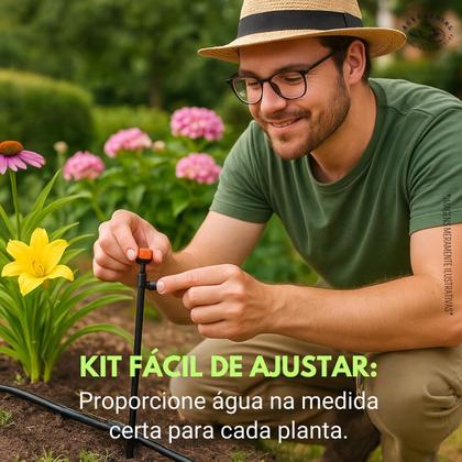 Imagem de Kit Irrigação Gotejamento Completo P/ Vasos Ou Horta