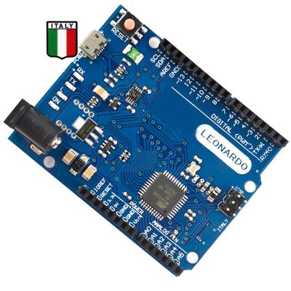 Imagem de Kit Italy P/ Arduino Leonardo R3 Atmega32u4 + Case 3d + Cabo Usb
