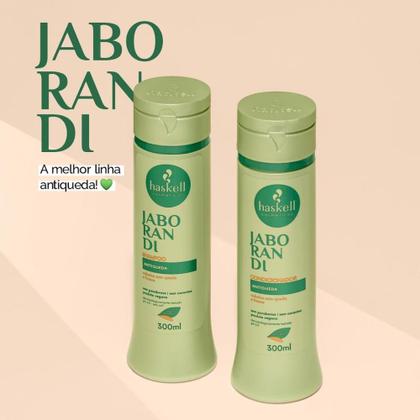Imagem de Kit Jaborandi Antiqueda Haskell Shampoo e Condicionador 300ml + Tônico Fortalecedor 