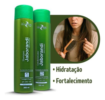 Imagem de Kit Jaborandi Fortalecedor Capilar Mairibel Com Óleo Argan