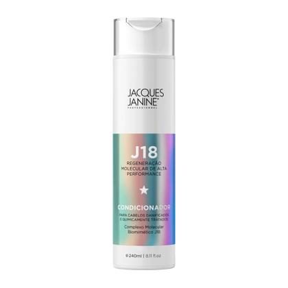 Imagem de Kit Jacques Janine J18 Shampoo Condicionador 240ml Máscara Hidratação 80g Leave-In Termoativo 30ml