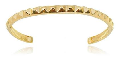Imagem de Kit Jade - Bracelete Regulável Spike + Brinco P e M Banhado em Ouro 18k