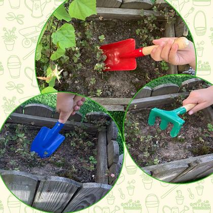 Imagem de Kit Jardinagem Conjunto Ferramentas para Jardim com 3 Peças